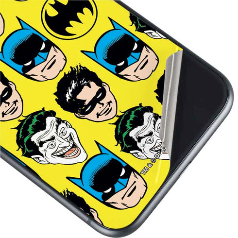 DC Comics Batman Vintage Character Pattern - Joker and Robin iPhone 11 Skin